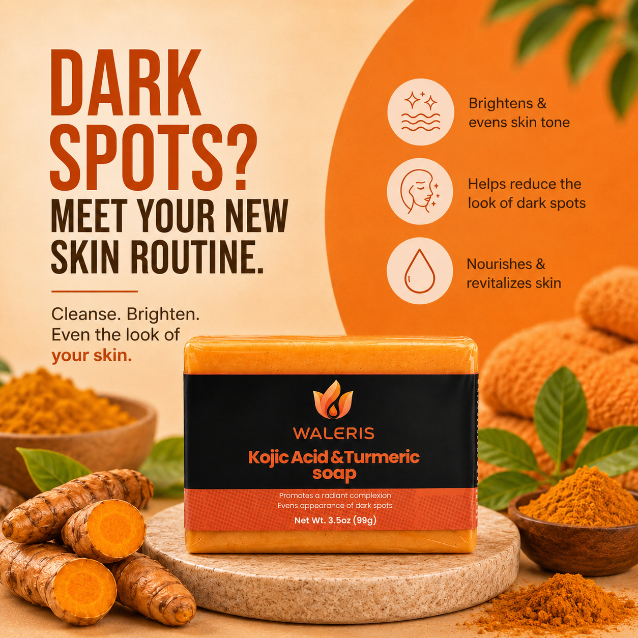 Kojic Acid & Turmeric Soap